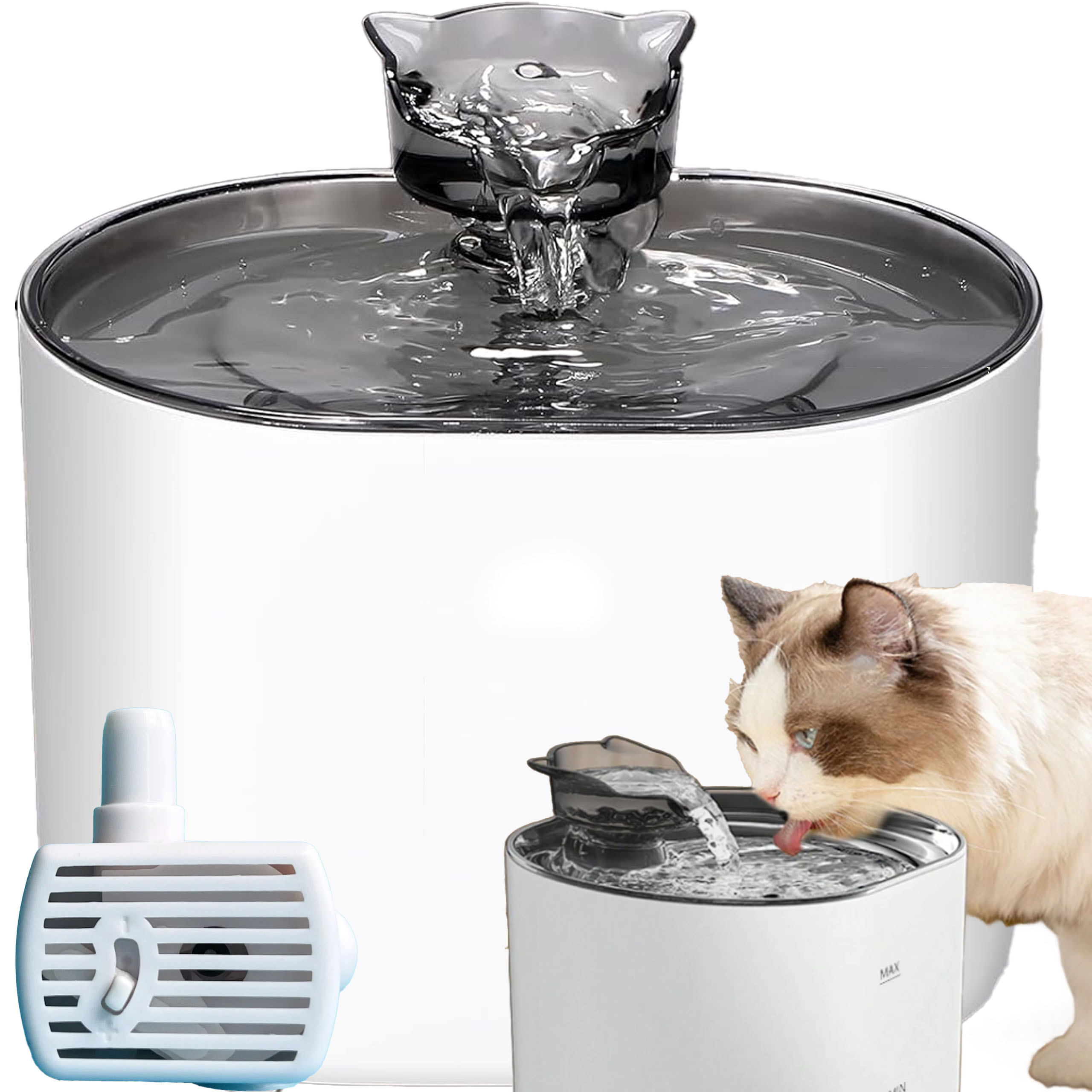 Poidełko Automatyczne Miska Poidło Cicha Fontanna dla Kota Psa 2,2 L