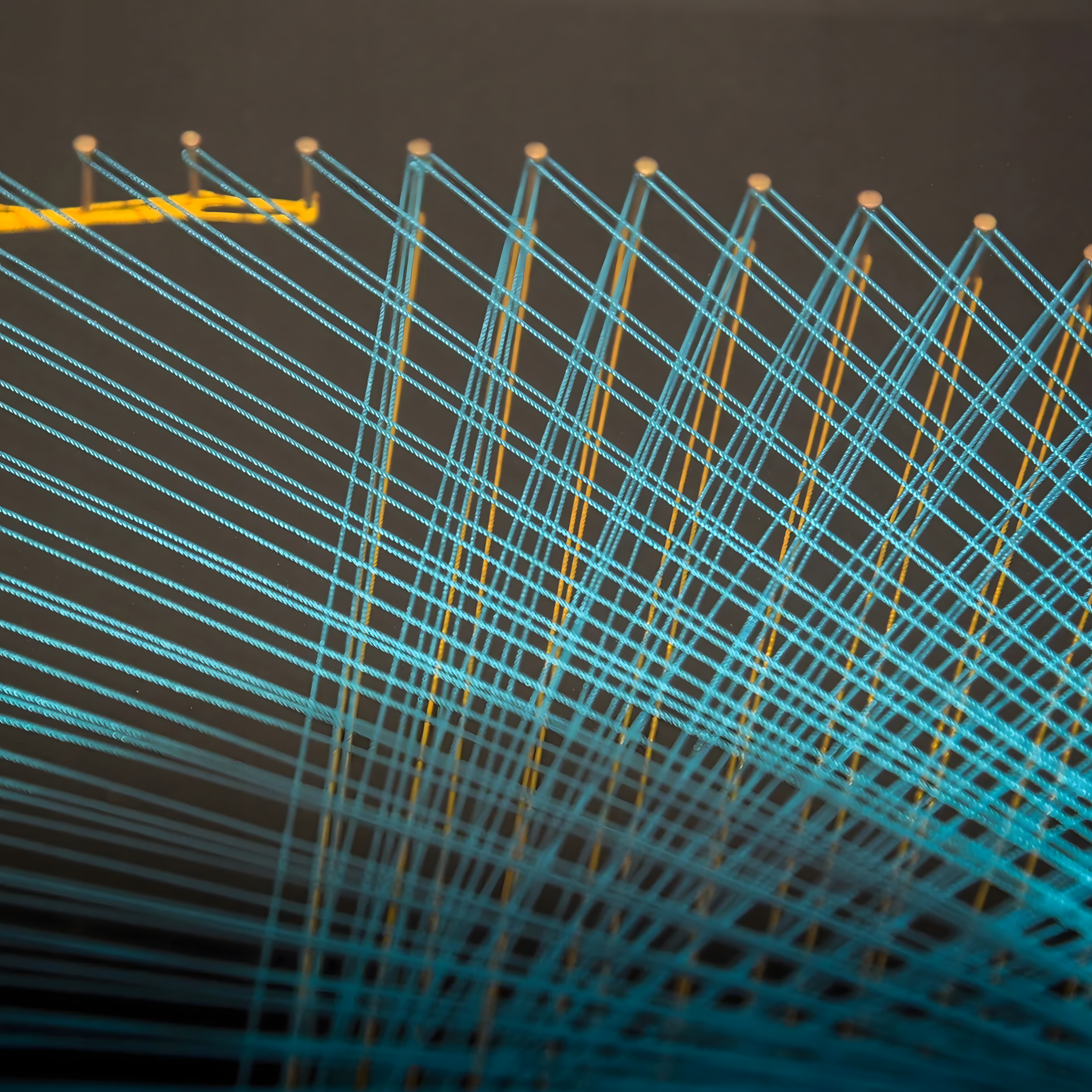 Zestaw Kreatywny Do String Art Przeplatanka Obraz z Nici Ramka 40x40cm - obrazek 4