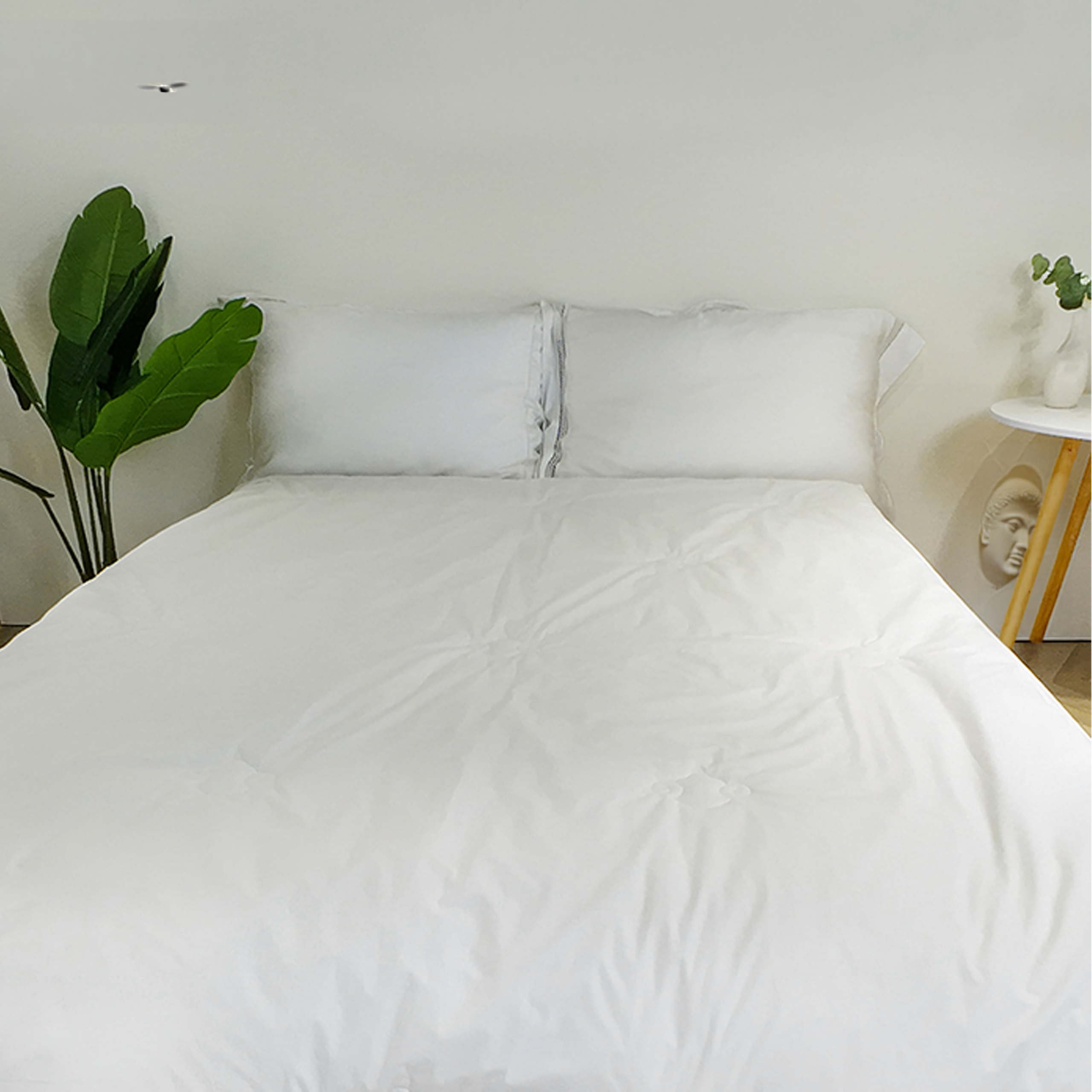 Kołdra Całoroczna Przewiewna Ciepła Zimowa na Zimę 140x200cm Biała - obrazek 5