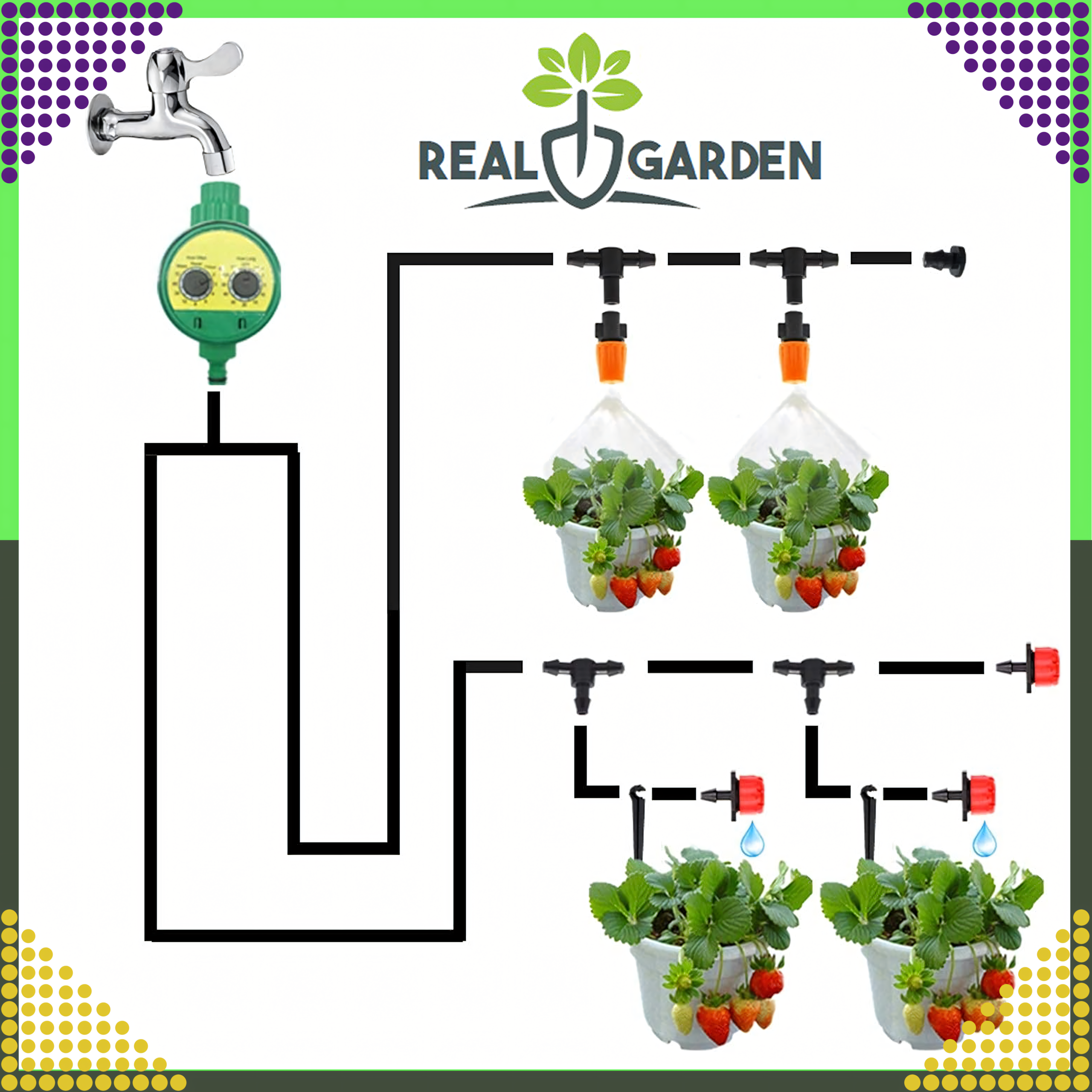 Sterownik Programator Nawadniania z Wyłączeniem Czasowym Water Timer - obrazek 4
