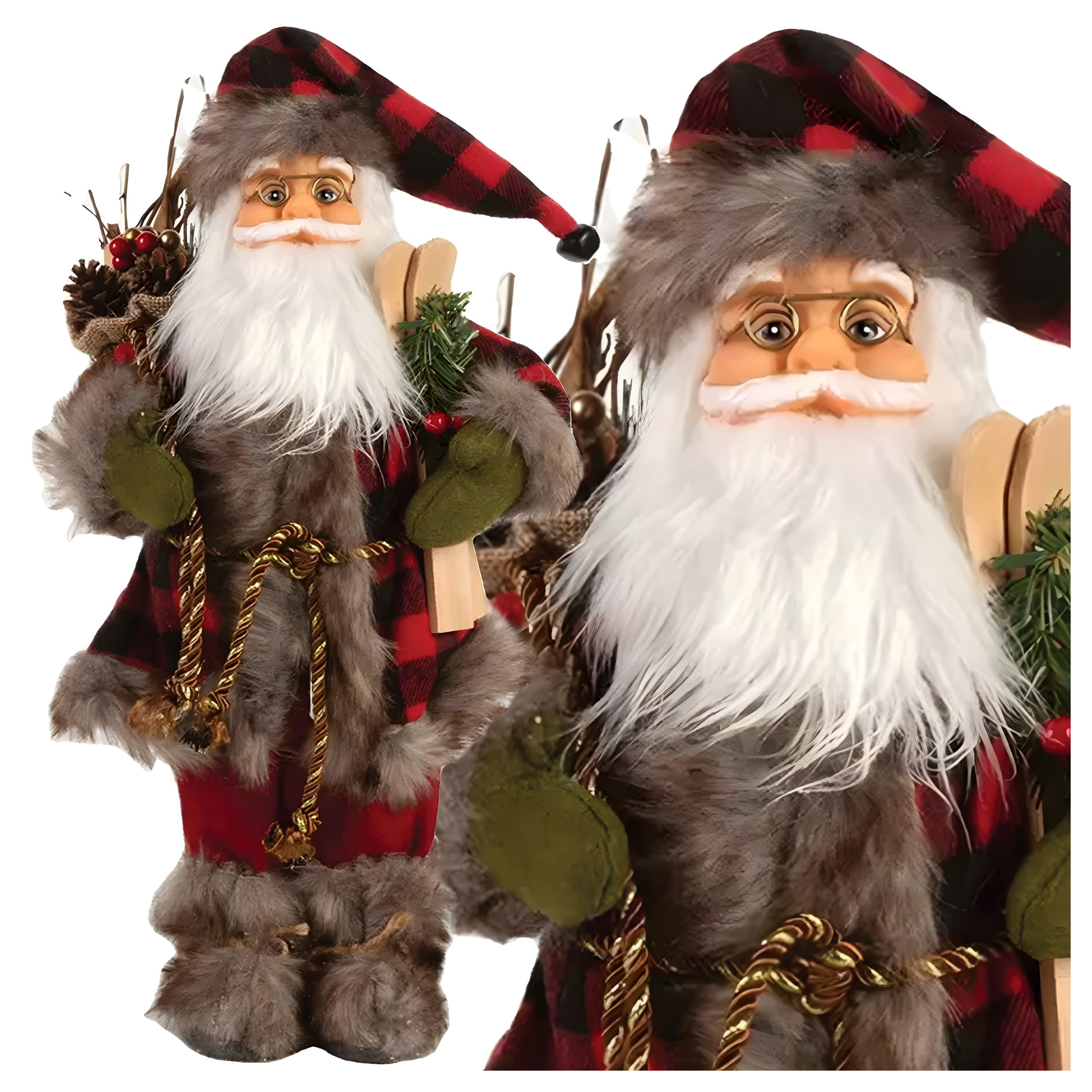 ŚWIĘTY MIKOŁAJ SKANDYNAWSKI FIGURKA ŚWIĄTECZNA NA ŚWIĘTA PREMIUM 45CM