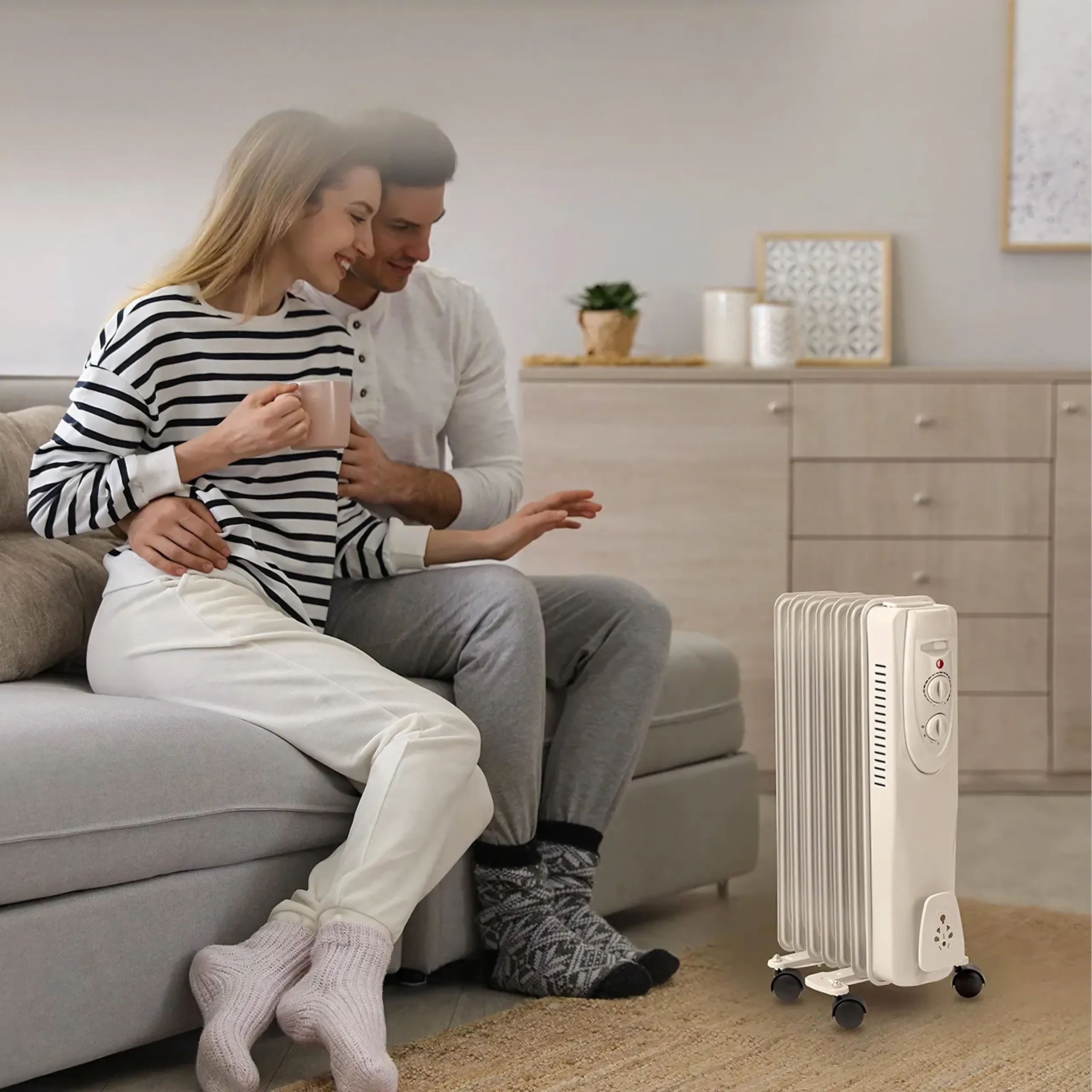 Grzejnik Olejowy Elektryczny Energooszczędny 7 Żeber 1500W - obrazek 14