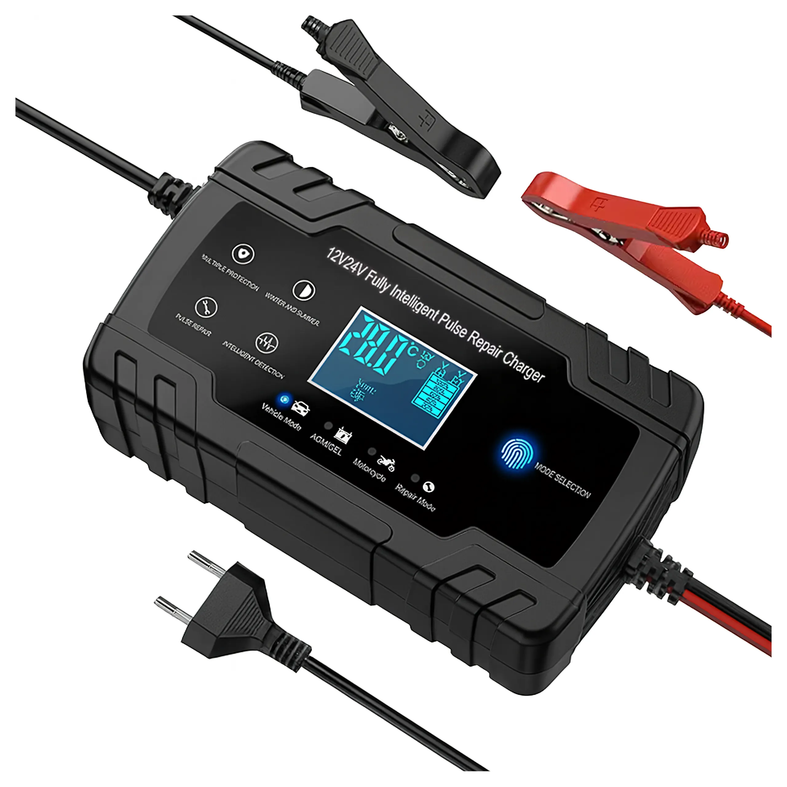 Prostownik Samochodowy Ładowarka Do Akumulatorów 12V 24V