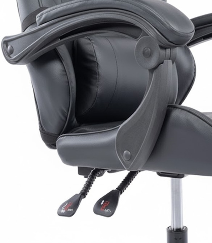 Fotel Gamingowy Obrotowy Regulowany Czarny - obrazek 3