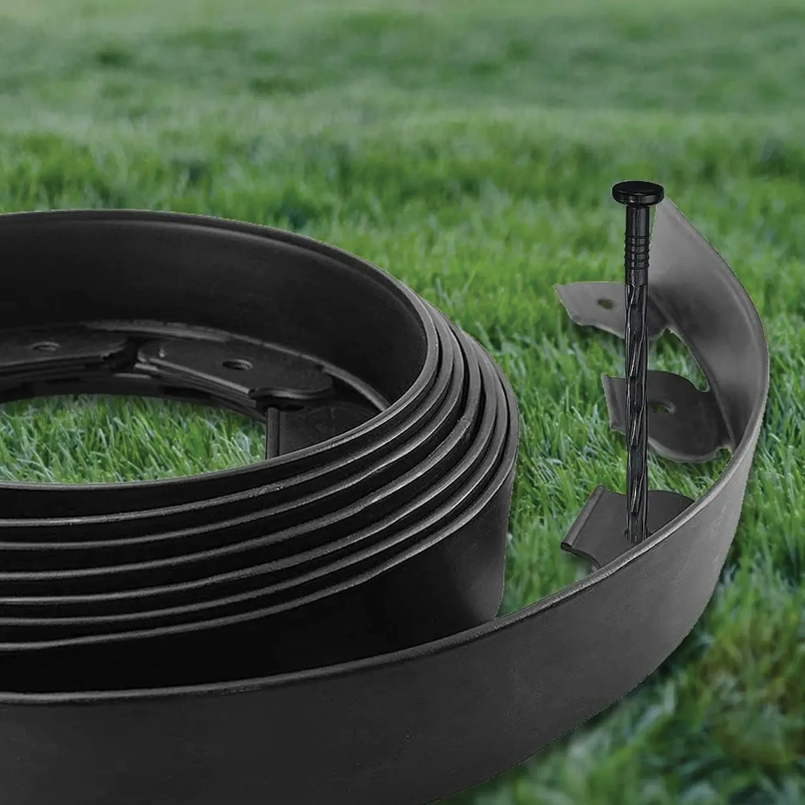 Obrzeże Trawnikowe Ogrodowe Elastyczne Czarne 6cm 20m + 60 Kotew - obrazek 7