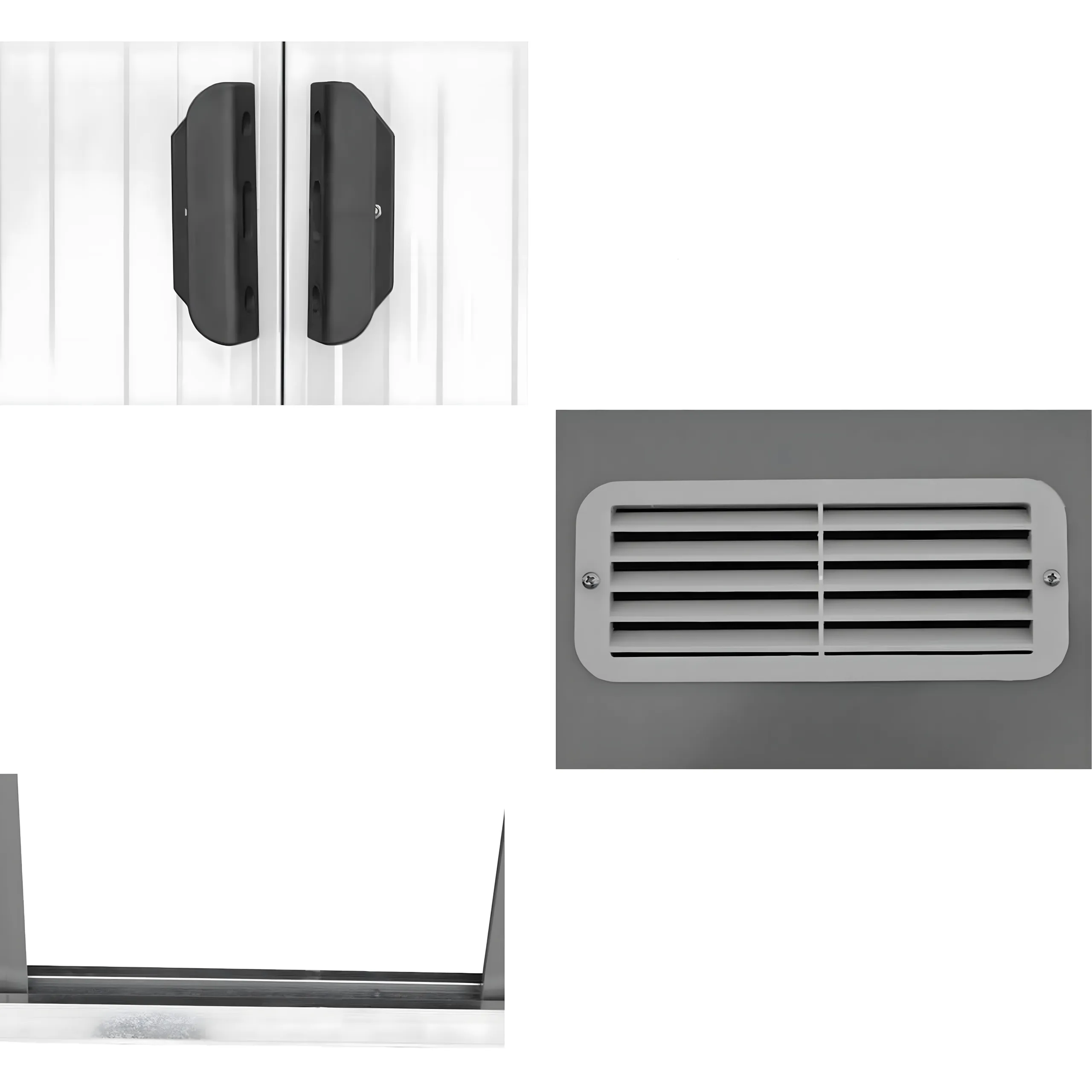 Domek Narzędziowy Ogrodowy Metalowy 238x126x181cm - obrazek 4