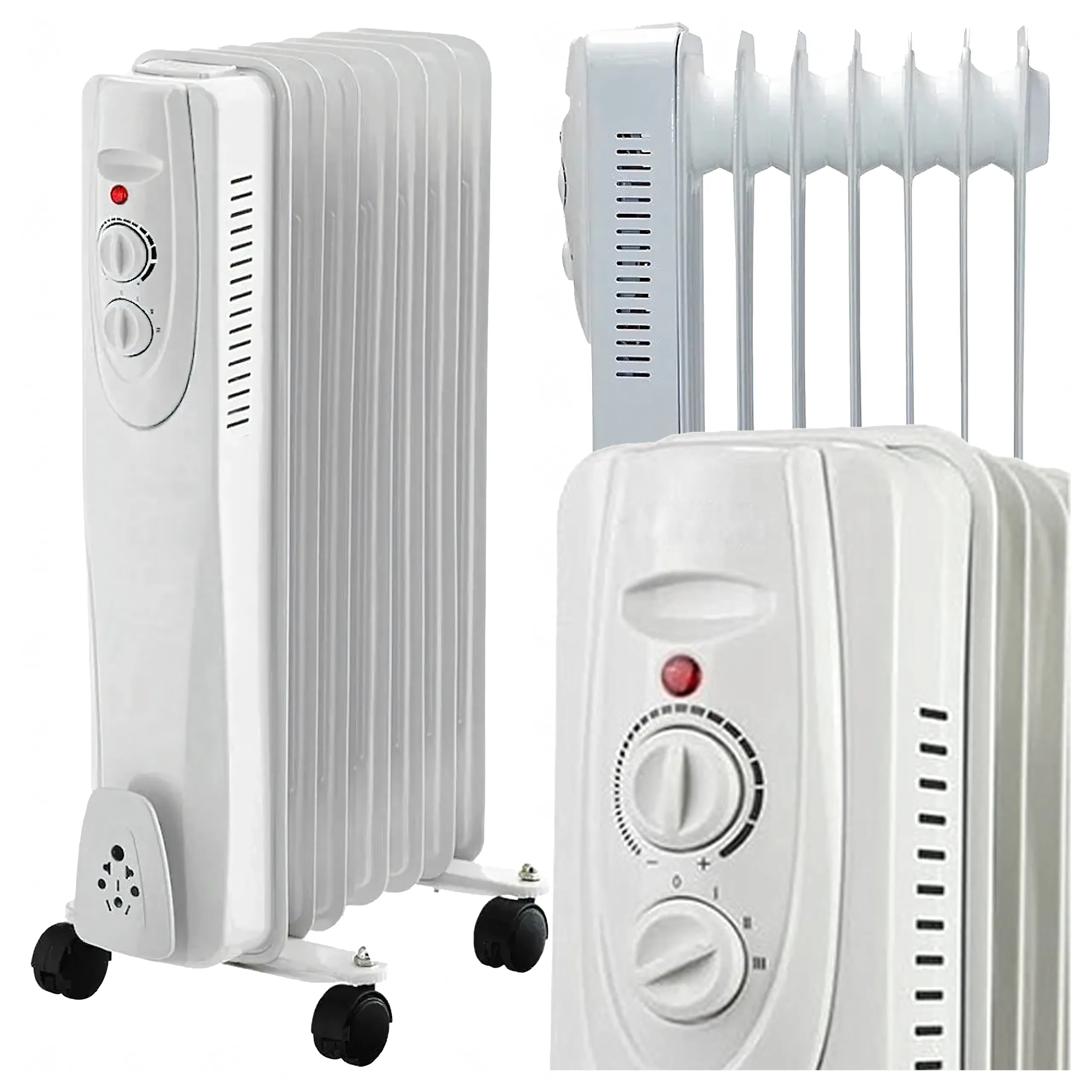 Grzejnik Olejowy Elektryczny Energooszczędny 7 Żeber 1500W