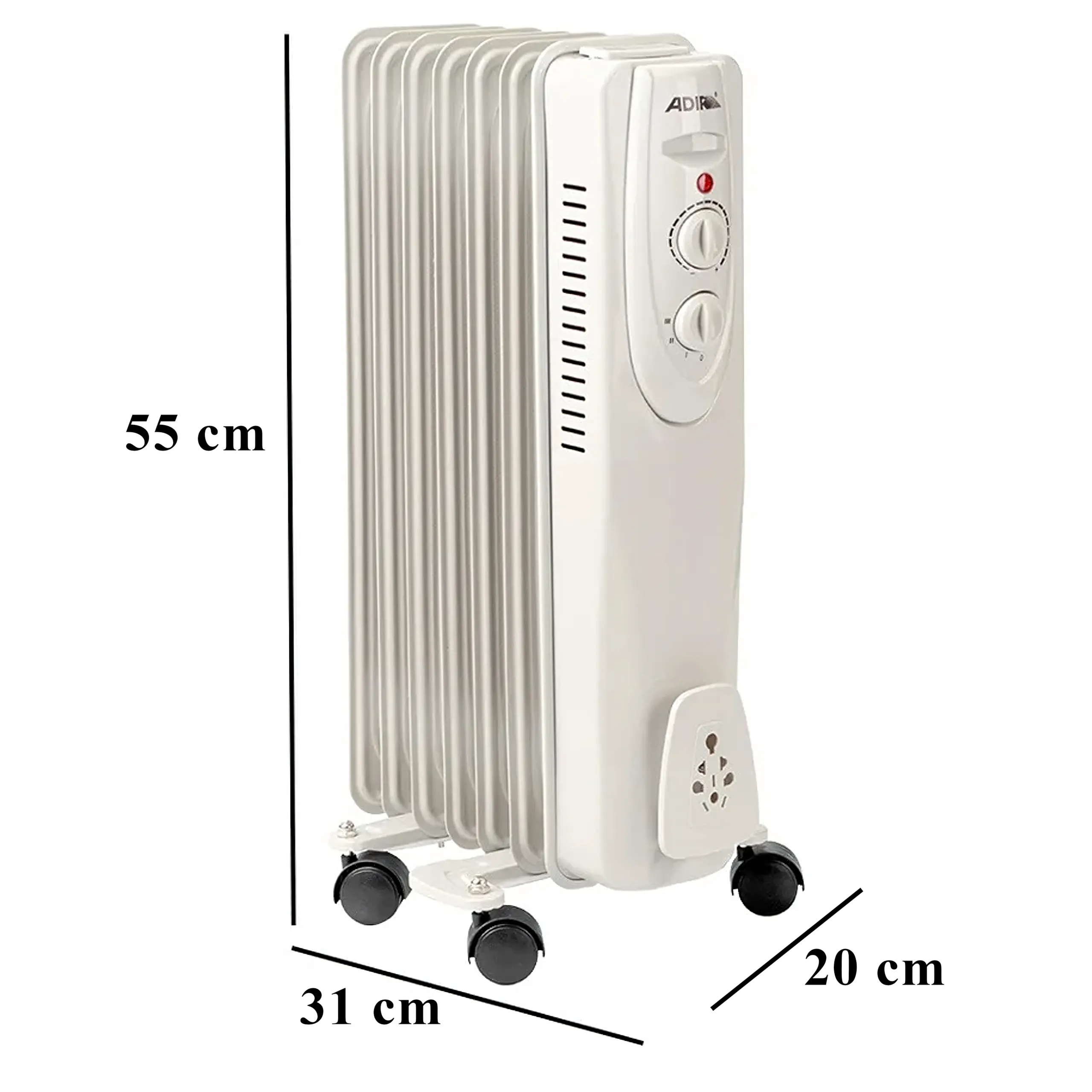 Grzejnik Olejowy Elektryczny Energooszczędny 7 Żeber 1500W - obrazek 7