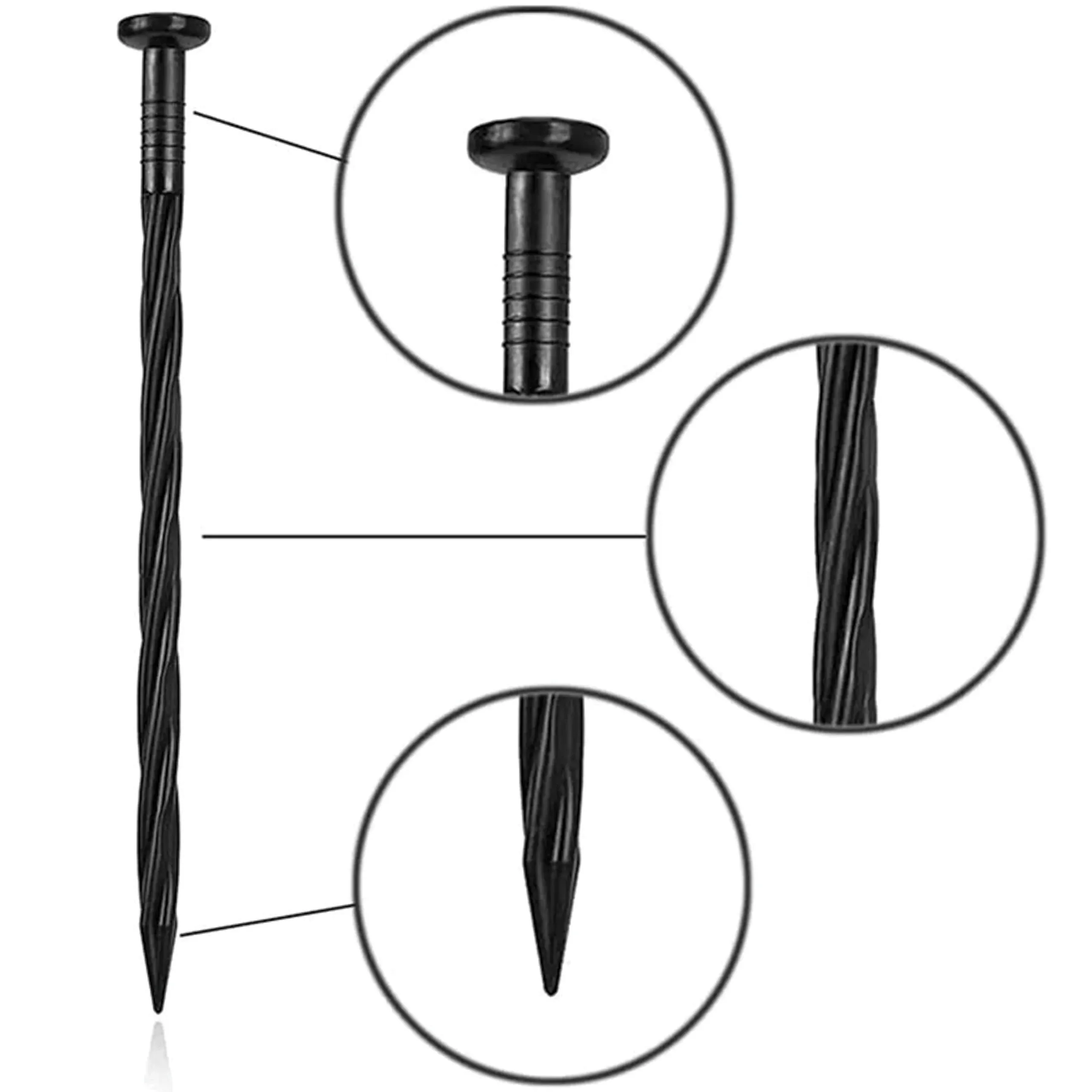Obrzeże Trawnikowe Ogrodowe Elastyczne Czarne 6cm 20m + 60 Kotew - obrazek 6