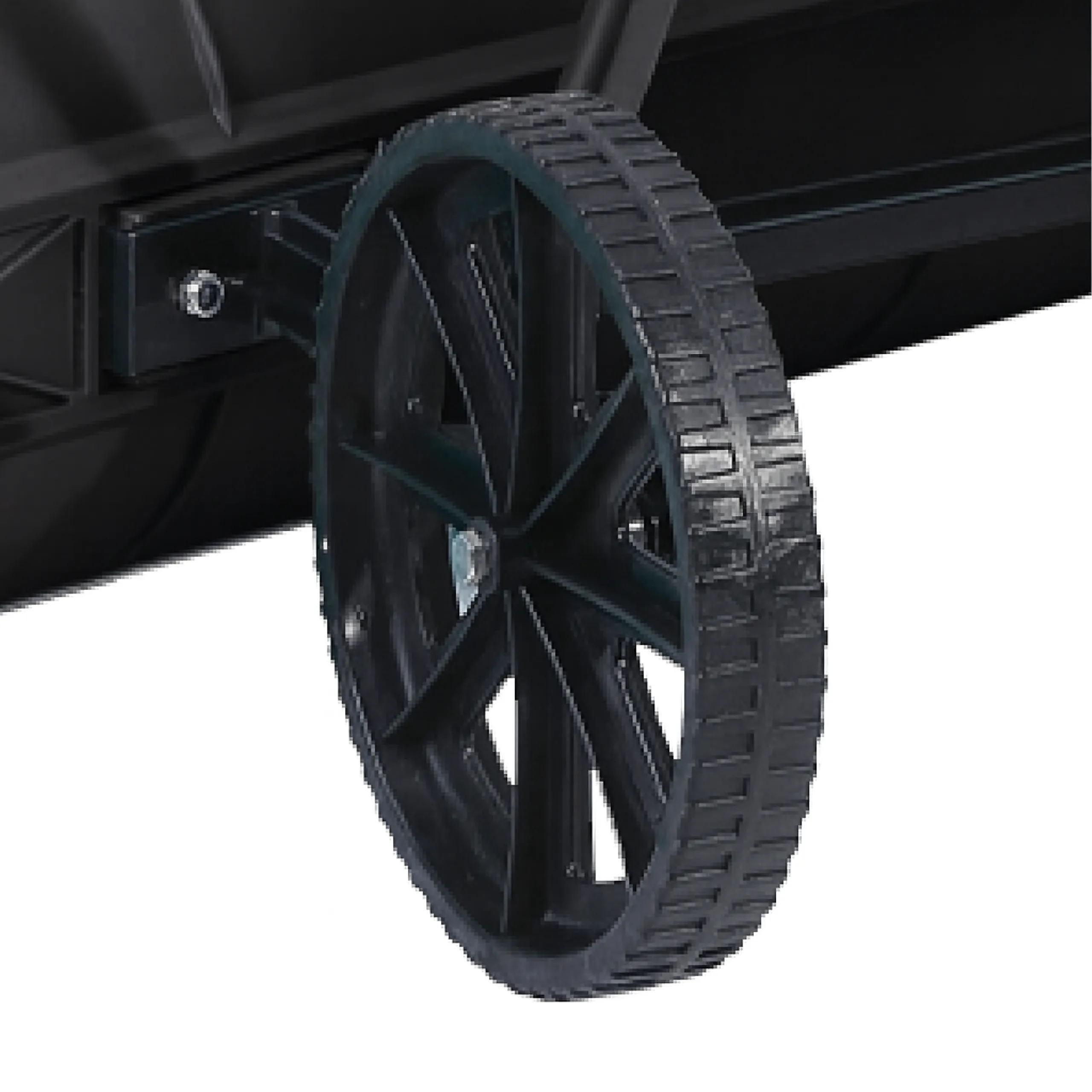 Pług do Śniegu Zgarniacz Odśnieżacz Na Kołach Czarny 95cm - obrazek 6