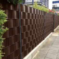 Taśma Ogrodzeniowa Osłona Panelowa Na Ogrodzenie Brązowy 19cm x 35m 450 g/m² - obrazek 7