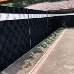 Taśma Ogrodzeniowa Osłona Panelowa Na Ogrodzenie Czarny 19cm x 35m 450 g/m² - obrazek 8
