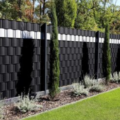 Taśma Ogrodzeniowa Osłona Panelowa Na Ogrodzenie Czarny 19cm x 35m 450 g/m² - obrazek 7
