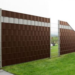 Taśma Ogrodzeniowa Osłona Panelowa Na Ogrodzenie Brązowy 19cm x 35m 450 g/m² - obrazek 8