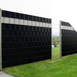 Taśma Ogrodzeniowa Osłona Panelowa Na Ogrodzenie Czarny 19cm x 35m 450 g/m² - obrazek 6