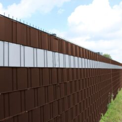 Taśma Ogrodzeniowa Osłona Panelowa Na Ogrodzenie Brązowy 19cm x 35m 450 g/m² - obrazek 6