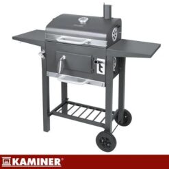 Grill Ogrodowy Węglowy z Pokrywą Kaminer 105x110x50cm + Akcesoria - obrazek 7