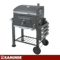 Grill Ogrodowy Węglowy z Pokrywą Kaminer 120x116x55cm + Akcesoria - obrazek 5