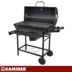 Grill Ogrodowy Węglowy z Pokrywą Kaminer 108x67x96cm + Akcesoria - obrazek 2