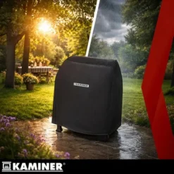 Grill Ogrodowy Węglowy z Pokrywą Kaminer 120x116x55cm + Akcesoria - obrazek 14