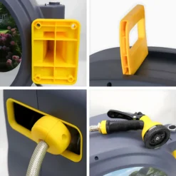 Automatyczny Zwijacz Bęben Na Wąż Ogrodowy Naścienny 1/2" 20m - obrazek 7