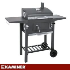 Grill Ogrodowy Węglowy z Pokrywą Kaminer 105x110x50cm + Akcesoria - obrazek 4