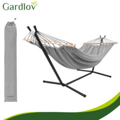 Hamak Ogrodowy Dwuosobowy Ze Stelażem Zestaw 200x150cm 200kg - obrazek 3