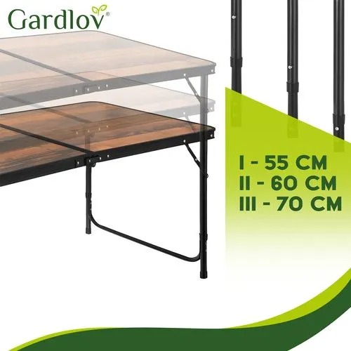 Stół Ogrodowy Cateringowy Składany w Walizkę 120cm + 4 Krzesła - obrazek 13