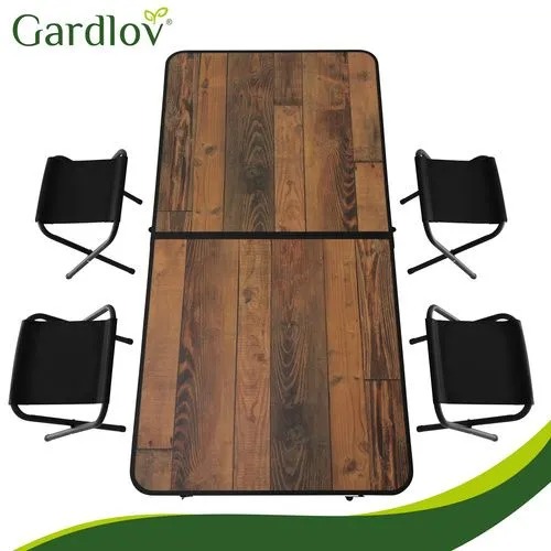 Stół Ogrodowy Cateringowy Składany w Walizkę 120cm + 4 Krzesła - obrazek 4