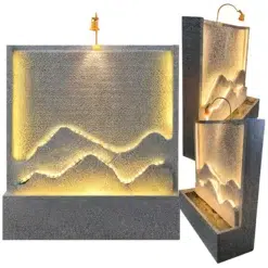 Fontanna Ogrodowa Dekoracyjna Ścianka Wodna 139x125x45cm