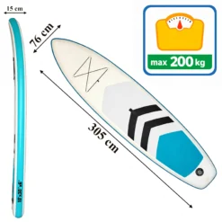 Deska Sup Paddle Board Do Pływania Pompowana 305cm + Akcesoria - obrazek 5