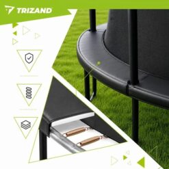 Trampolina Ogrodowa Dla Dzieci z Siatką Wewnętrzną 366cm 12FT HQ Trizand - obrazek 9