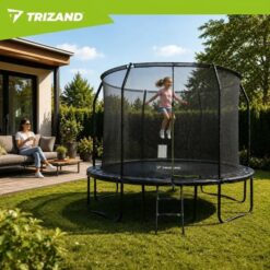 Trampolina Ogrodowa Dla Dzieci z Siatką Wewnętrzną 366cm 12FT HQ Trizand - obrazek 6