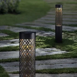 Lampa Solarna Ogrodowa LED Wbijana Słupek IP44 71cm 2szt. - obrazek 6