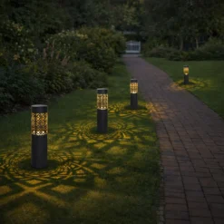 Lampa Solarna Ogrodowa LED Wbijana Słupek IP44 71cm 2szt. - obrazek 8