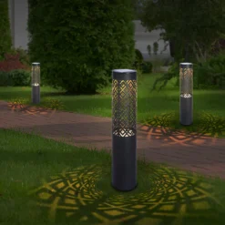 Lampa Solarna Ogrodowa LED Wbijana Słupek IP44 71cm 2szt. - obrazek 9