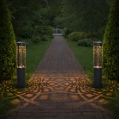Lampa Solarna Ogrodowa LED Wbijana Słupek IP44 71cm 2szt. - obrazek 10