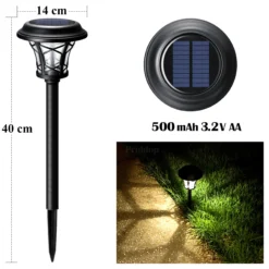 Lampa Solarna Ogrodowa LED Wbijana IP44 40cm 8szt. - obrazek 6