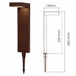 Lampa Solarna Ogrodowa LED Wbijana Słupek IP44 55cm 2szt. - obrazek 5