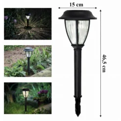 Lampa Solarna Ogrodowa LED Wbijana IP44 47cm 10szt. - obrazek 5