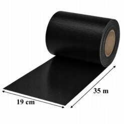 Taśma Ogrodzeniowa Osłona Panelowa Na Ogrodzenie Czarny 19cm x 35m 450 g/m² - obrazek 5