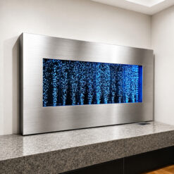 Ścianka Wodna Bąbelkowa Wisząca Fontanna LED RGB 95cm - obrazek 8