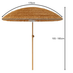 Parasol Ogrodowy Balkonowy Łamany Hawajski 150x185cm - obrazek 2