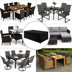 Pokrowiec Na Meble Ogrodowe Wodoodporny Plandeka 215x135x75cm - obrazek 8