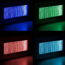 Ścianka Wodna Bąbelkowa Wisząca Fontanna LED RGB 95cm - obrazek 6
