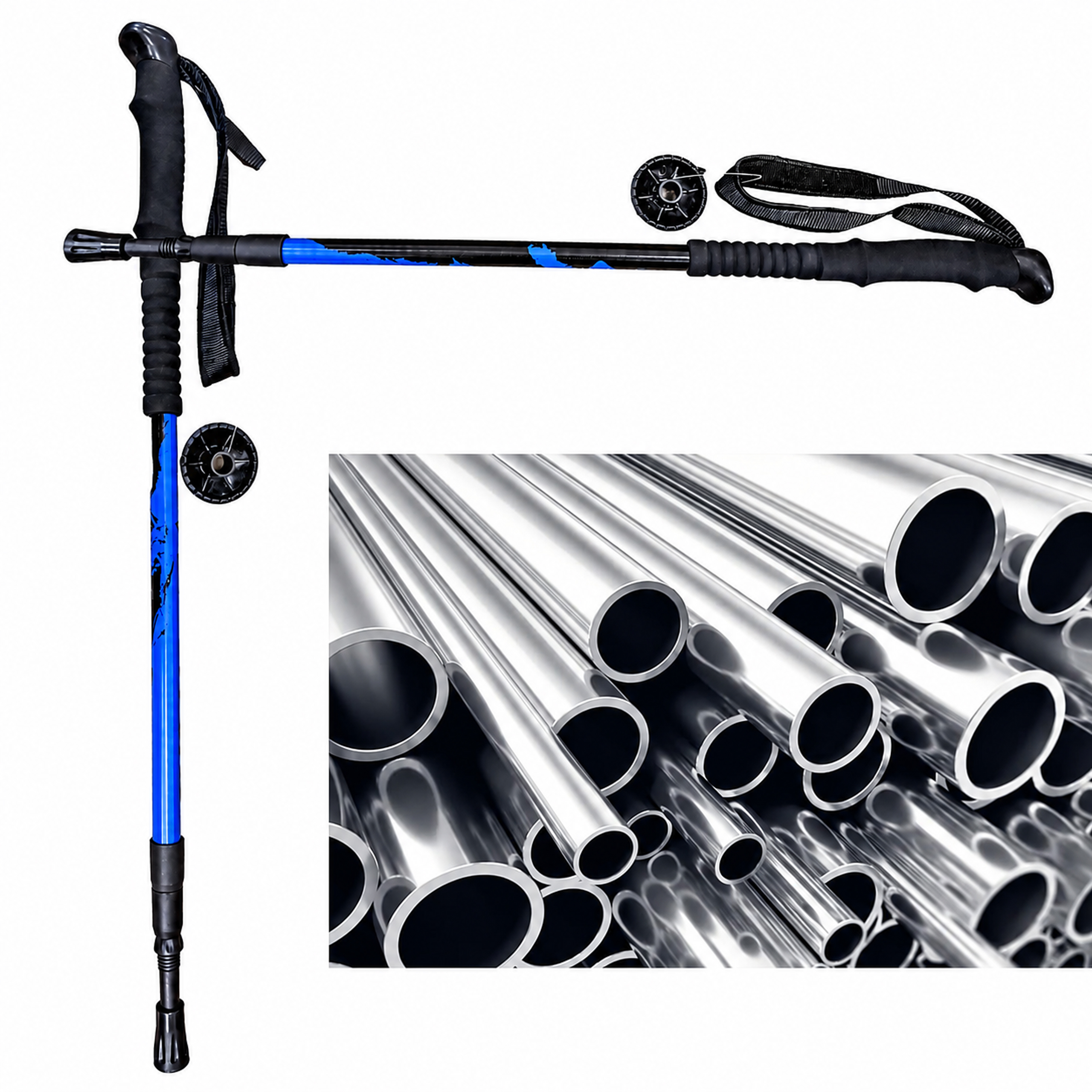 Kij Trekingowy Regulowany Do Chodzenia Nordic Walking 65-135cm - obrazek 7