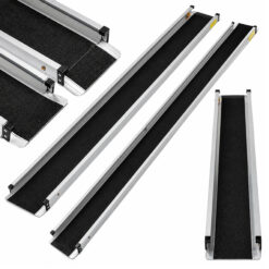 Rampa Najazd Składana Dla Wózków Inwalidzkich Aluminiowa Przenośna 1,8m 272kg - obrazek 3