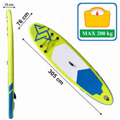 Deska Sup Paddle Board Do Pływania Pompowana 305cm + Akcesoria - obrazek 7