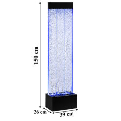Fontanna Bąbelkowa Ścianka Wodna Wolnostojąca LED RGB 150cm - obrazek 4