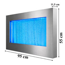 Ścianka Wodna Bąbelkowa Wisząca Fontanna LED RGB 95cm - obrazek 5
